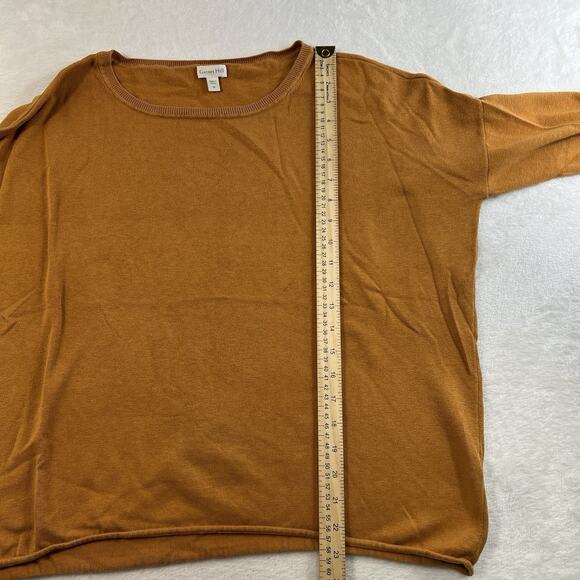 Sundance M Medium Sweater Silk Blend Gold Mustard Round Neck Long Sleeve Knit - Picture 11 of 13